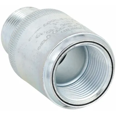 APPLETON ELECTRIC Expansion Union - Conduit to Box: Iron, Chromate Coated/Electroplated/Powder Coated