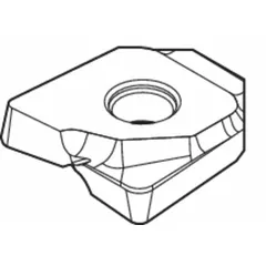 This WIDIA indexable milling insert is designed for specialty and nonstandard milling operations in metalworking. It is used for precise material removal and surface finishing in general machining applications. For detailed geometry, grade, and cutting parameters, refer to the manufacturer's technical documentation.
