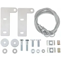 This hinge kit is designed for roof-mounted downblast centrifugal ventilators with a 17 to 30 in square base. Constructed from galvanized steel and including reinforcement angles, it facilitates safe access for maintenance and inspection. Complies with AMCA standards.