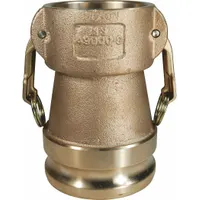 Cam and Groove Coupling: 125 psi Max. Working Pressure @ 70 F, 5 1/2 in Overall Lg, Nitrile (MPN 3020-DA-BR)