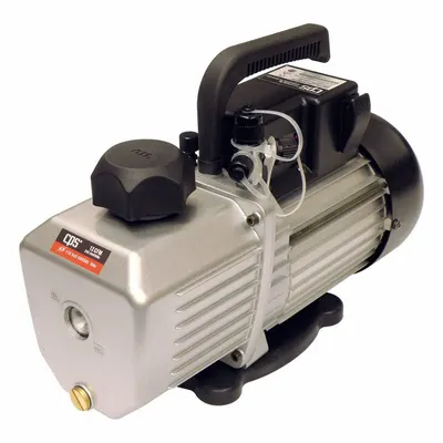 PRO-SET Vacuum Pump: 6 cfm, 10 micron Ultimate Vacuum, 120V AC, A2L Compatible - A2L Compatible Refrigerant Evacuation Pumps
