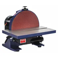 DAYTON Disc Sander: For Metal/Plastic/Wood, 115V, Single-Phase, 0.8 hp, 12 in Dia, Benchtop