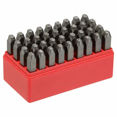 OEM Hand Stamp Kit: 0 thru 9 (6 doubles as - Heavy-Duty Sharp-Face Hand Stamps