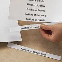 HOL-DEX Label Insert Sheets: 8 in x 2 in, White, 50 Sheets, 0.012 mm Paper Thick, Paper, 50 PK (MPN LI-51-5)