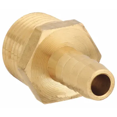 OEM Low-Lead Brass Rigid Barbed Hose Fitting - Low-Lead Brass Multipurpose (Air, Water, Chemical) Rigid Barbed Hose Fittings
