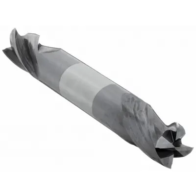CLEVELAND Square End Mill: Carbide, TiAlN Coated, Double End, 4 Flute, 5/16" Mill Dia - Double-End Carbide Square End Mills