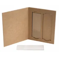 Lab Slide Mailer: Slides Holds Container, 2 Slides, 3 1/8 in Outside Ht, 4 1/8 in Outside Lg, Brown (MPN HS9904)