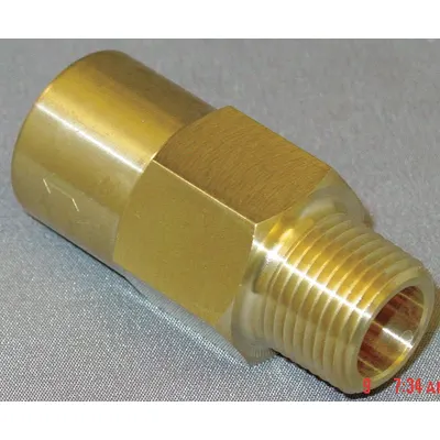OEM Piston Spring Check Valve: Piston - Brass Inline Piston Check Valves