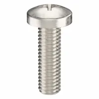 Machine Screw: #10-32 Thread Size, 5/8 in Lg, 316, Stainless Steel, Plain, Pan, Phillips, 25 PK (MPN ZSCRW-387)