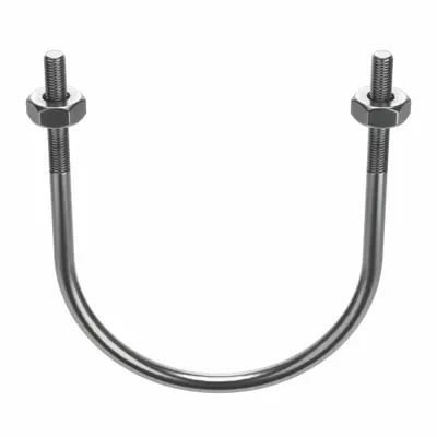 Standard U-Bolt: 5/8"-11 Thread Size, For Pipe Size 8 in, 11 1/8 in Inside Ht - Standard U-Bolts