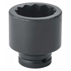 This 3/4" drive impact socket is a metric 35 mm, 12-point, standard-length tool with a black oxide finish. Designed for use with impact wrenches, it is suitable for heavy-duty fastening tasks in industrial maintenance, automotive repair, and assembly applications.