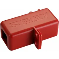 BRADY Battery Cable Lockout: ABS Plastic, For 1 1/4 in Max Plug Dia, For 2 29/32 in Max Cord Dia (MPN 150820)