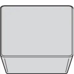 Square (S) indexable turning insert for metal-cutting operations such as turning, facing, and profiling on lathes. Suitable for general machining of steel, stainless steel, and cast iron in industrial manufacturing environments.