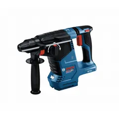 This 18V DC cordless rotary hammer features an SDS-Plus chuck and D-handle design. It delivers 1.8 ft-lb impact energy at up to 4,350 bpm for hammer-and-rotate operation. Suitable for drilling into concrete, masonry, and stone in construction and maintenance tasks. Bare tool only.
