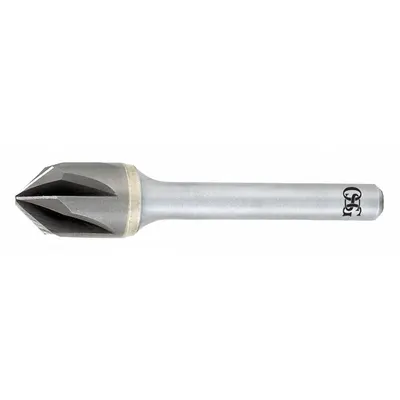 OSG Countersink: 60°, 6 Flute, 1 in Body Dia - Smooth-Finish Six-Flute Countersinks