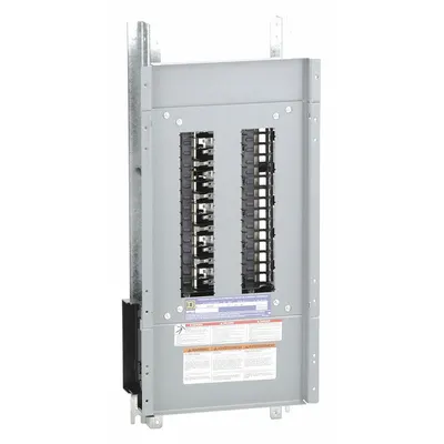SQUARE D Panelboard Interior: 30 Spaces, 225 A Amps, Copper, QHB/QOB/QOB-VH, 27 in Ht - Square D NQ Main Lug, Convertible Panel Interiors