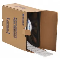 Sleeve Label: 3/4 in x 2 in, Polyolefin, White (Matte), For 0 AWG to 6 AWG Wire Gauge (MPN 3PS-750-2-WT)