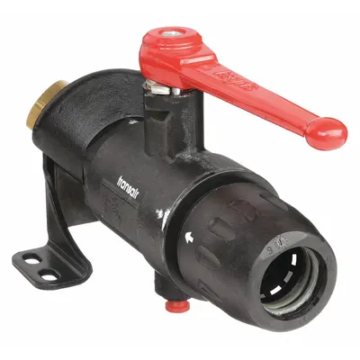 TRANSAIR Push-Fit Elbow Fitting: 1/2 in OD x 1/2 in Pipe Size, Push-to-Connect x NPT - Polyamide Tube Fittings for Compressed Air Systems