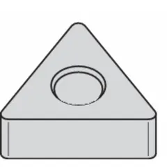 Triangle-shaped indexable turning insert for general turning, facing, and profiling operations on metal workpieces. Available in designations TNMA332 and TNMA160408 (MPN 4171890). Designed for use in lathes and turning centers.