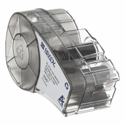 BRADY Sleeve Label: 11/32 in, Polyolefin, White (Matte) - Brady Continuous Sleeve Label Roll Cartridges