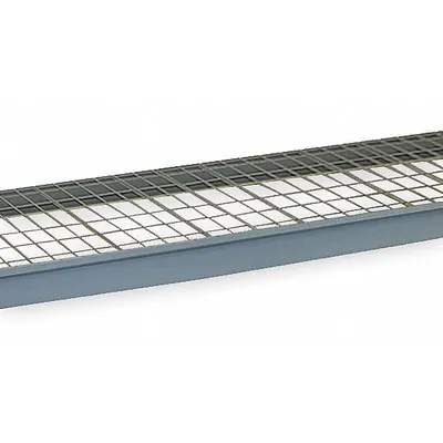LYON Bulk Storage Rack: 96 in x 36 in x 3 5/8 in, 14 ga Beams, Steel - Wire Decking Bulk Rack Shelf Kits