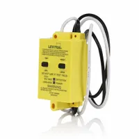 LEVITON Hard Wired GFCI: Auto Reset, 20 A Current, 120V AC, Non-NEMA, Yellow (MPN GSPA2-Y)
