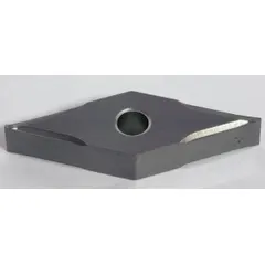 Diamond indexable turning insert with VNGG geometry, designed for precision machining of non-ferrous materials, composites, and abrasive alloys. Suitable for turning, boring, and profiling operations requiring high surface finish and extended tool life.