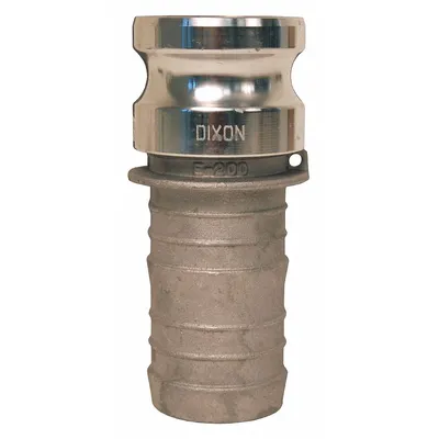 DIXON VALVE & COUPLING Cam and Groove Adapter: 2 1/2 in Coupling Size, 2 1/2 in Hose Fitting Size - Type E Aluminum Cam & Groove Fittings