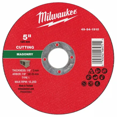 MILWAUKEE 49-94-1910 Cut-Off Wheel - Cut-Off Wheels for Concrete & Masonry