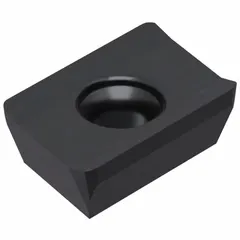 Parallelogram indexable milling insert with four cutting edges for cost-effective material removal. Suitable for face and shoulder milling of steel, stainless steel, and cast iron in medium-duty operations. Features an inscribed circle of 9.525 mm, thickness of 3.97 mm, and corner radius of 1.2 mm with hole-type clamping.