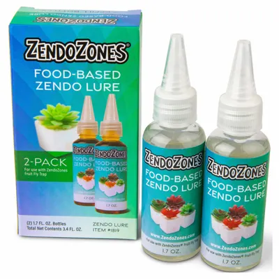 ZENDOZONES Fruit Fly Trap Lure Refill: For Use On Flying Insects, Bait Box Trap - Flying Insect Traps