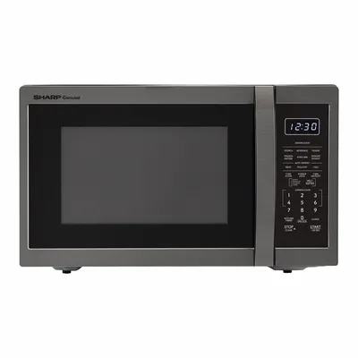 SHARP Microwave Oven: 1.4 cu ft Oven Capacity, 1,100 W Cooking Watt, 11 Power Levels - Commercial Countertop Microwaves