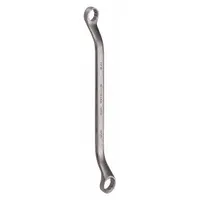 WESTWARD Box End Wrench: Alloy Steel, Satin, 1/2 in_9/16 in Head Size, 8 3/4 in Overall Lg, Offset (MPN 5MP93)