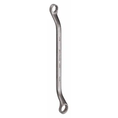 WESTWARD Box End Wrench: Alloy Steel, Satin, 1/2 in_9/16 in Head Size, 8 3/4 in Overall Lg - SAE, Double End, 12-Point, Box End Wrenches
