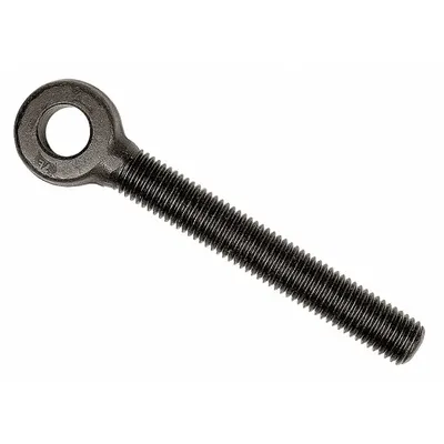 KEN FORGING Fixed Rod End: Steel, Black Oxide, Right Hand, 1/4"-28 Thread Size - Steel Male Threaded Fixed Rod Ends