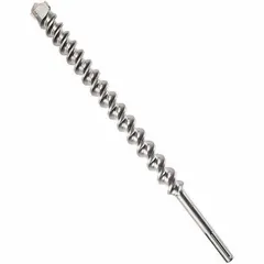SDS-Max drill bit for concrete and masonry. 9/16 in diameter with 24 in maximum drilling depth and 29 in overall length. Used with compatible rotary hammers for drilling in reinforced concrete, brick, and stone.