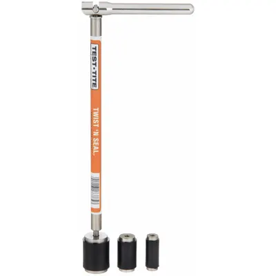 TEST-TITE Twist N Seal Tool: 1/2 in – 1 in Pipe Size Range, For PVC - Internal Pipe Shut-Off Tools