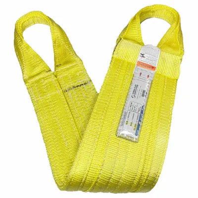 STREN-FLEX Web Sling: Type 8, Polyester, 1 Plies, 8 ft Sling Lg, 18 in Eye Lg - High-Strength Continuous Eye Cargo Web Slings
