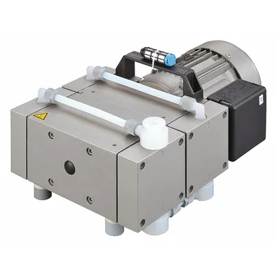 ILMVAC Vacuum Pump: 1/2 hp Output Power, 2.3 cfm Free Air Displacement - High Capacity Chemical Duty Diaphragm Vacuum Pumps