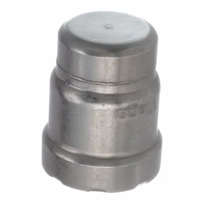 VIEGA MEGAPRESS Gas Steel Press Pipe Fitting Cap, 1-1/2 in, Carbon Steel, HNBR - Gas Steel Press Pipe Fittings