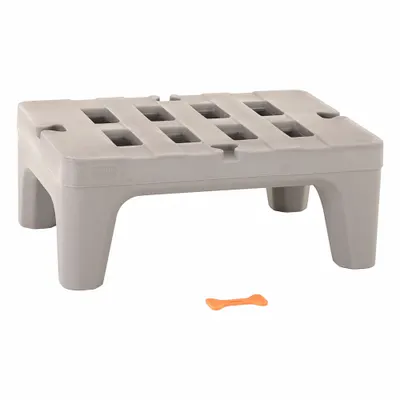 METRO Dunnage Rack: Assembled, 12 in x 22 in x 30 in, Polymer, 1,500 lb Load Capacity - Plastic Dunnage Racks
