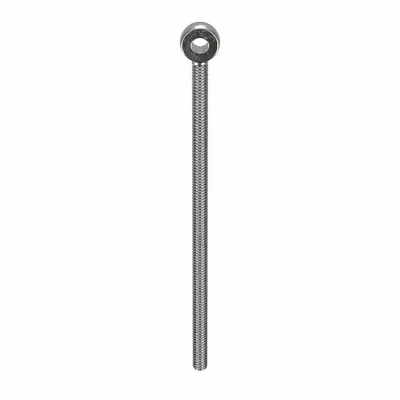 KEN FORGING Fixed Rod End: Stainless Steel, Plain, Right Hand, 3/8"-16 Thread Size - Stainless Steel Male Threaded Fixed Rod Ends