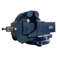WESTWARD Bench Vise: Heavy Duty, Enclosed, 6 in Jaw Face Wd, 6 1/2 in Max Jaw Opening, Serrated