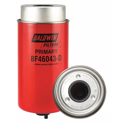 BALDWIN FILTERS Fuel/Water Separator: Cartridge, 10 1/4 in Overall Lg, 4 1/4 in Outside Dia - Can-Type Fuel/Water Separators