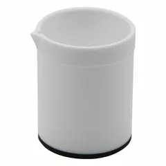 APPROVED VENDOR Low Form PTFE Beaker, 250 mL, Colorless, 75 mm OD x 94 mm H, No Graduations, MPN 007.0250