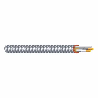 SOUTHWIRE Metal Clad Cable: 14 AWG, 2 Conductors, Copper, 250 ft, Aluminum, Std - Armored Cables with Bonded Aluminum Wires
