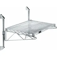 APPROVED VENDOR Wire Wall Shelf: 60 in x 14 in, 1 Shelves, 800 lb Load Capacity per Shelf, Post (MPN GACB14-14-1460S)