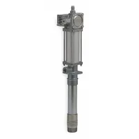 LINCOLN Air Drum Pump: Stub Pump, 5:1, 6 gpm Max. Flow Rate, 120°F Max. Fluid Temp., Steel (MPN 84933)