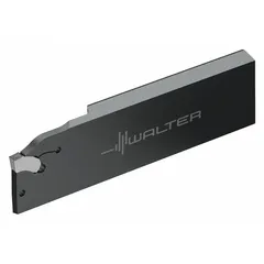 This right-hand indexable toolholder is designed for parting and grooving operations in metal cutting. It accepts indexable inserts for efficient material removal in turning and machining applications.