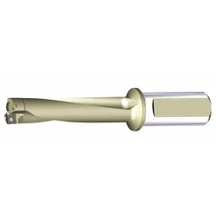 This WIDIA indexable insert drill is designed for general drilling applications in metalworking. It uses replaceable carbide inserts to create precise holes in materials such as steel, stainless steel, and cast iron. Commonly used in automotive, aerospace, and heavy equipment manufacturing.